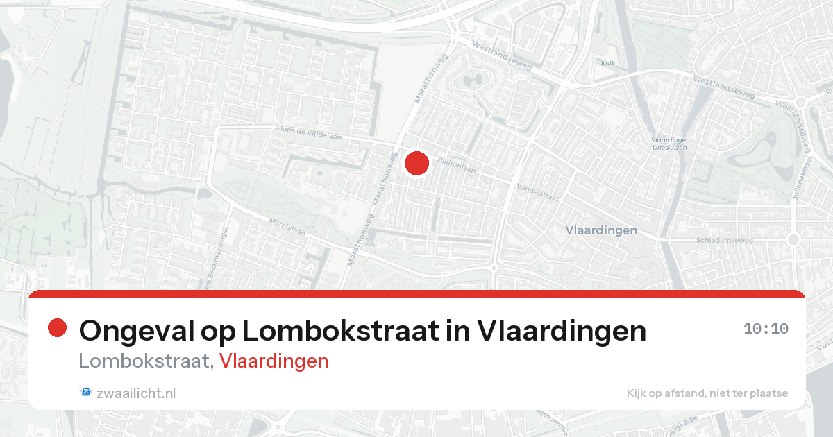 Ongeval op Lombokstraat in Vlaardingen — 24 aug 2026