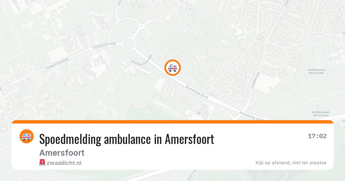 Spoedmelding ambulance in Amersfoort — 12 apr 2026
