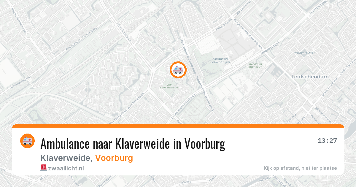 Ambulance naar Klaverweide in Voorburg — 7 apr 2026