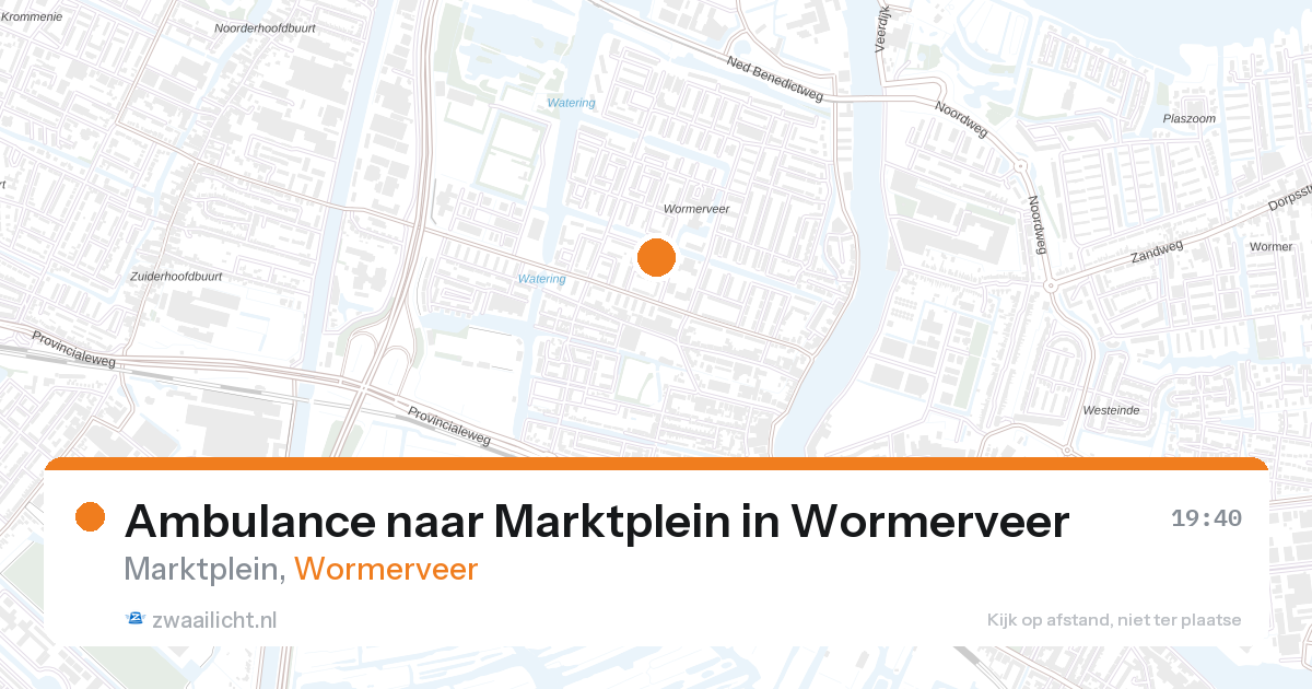 Ambulance naar Marktplein in Wormerveer — 11 jun 2026