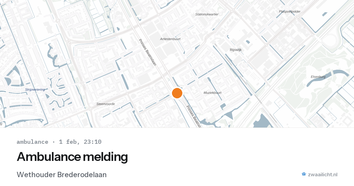 Ambulance melding — 1 feb 2026
