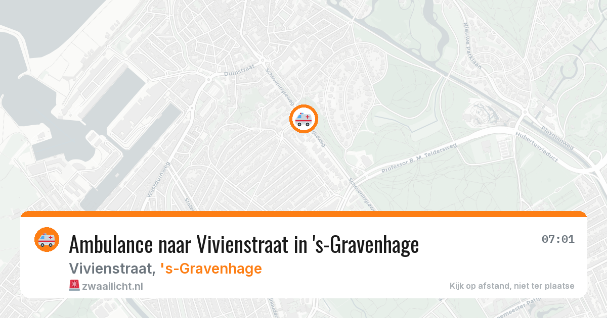 Ambulance naar Vivienstraat in 's-Gravenhage — 1 aug 2026