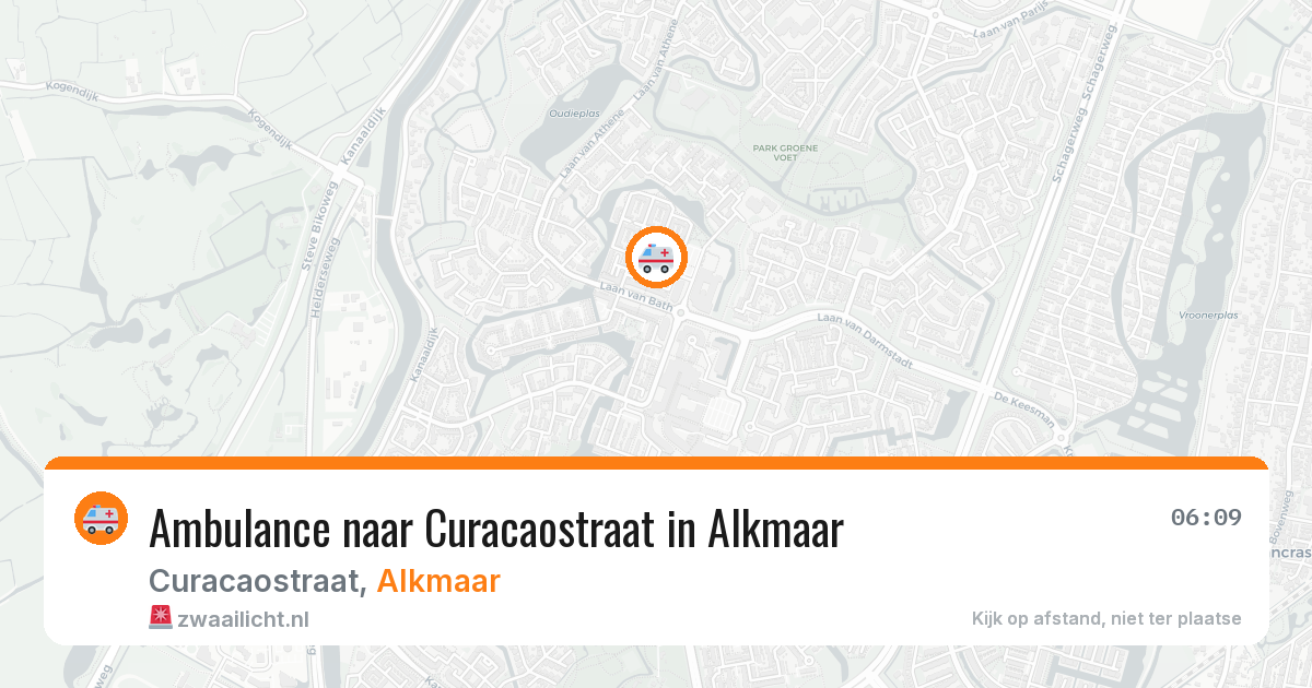 Ambulance naar Curacaostraat in Alkmaar — 9 apr 2026