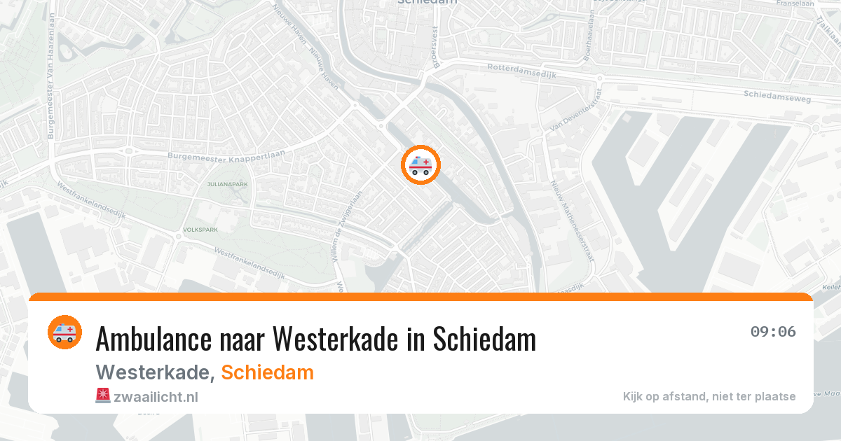 Ambulance naar Westerkade in Schiedam — 29 jun 2026