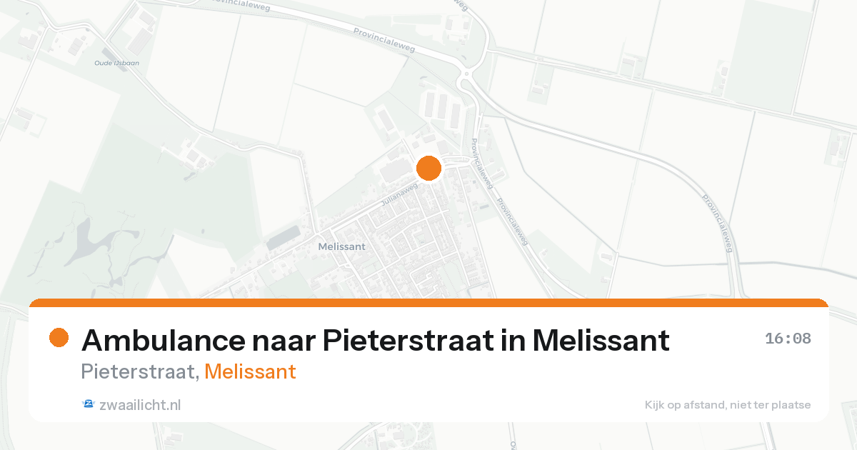 Ambulance naar Pieterstraat in Melissant — 21 aug 2026