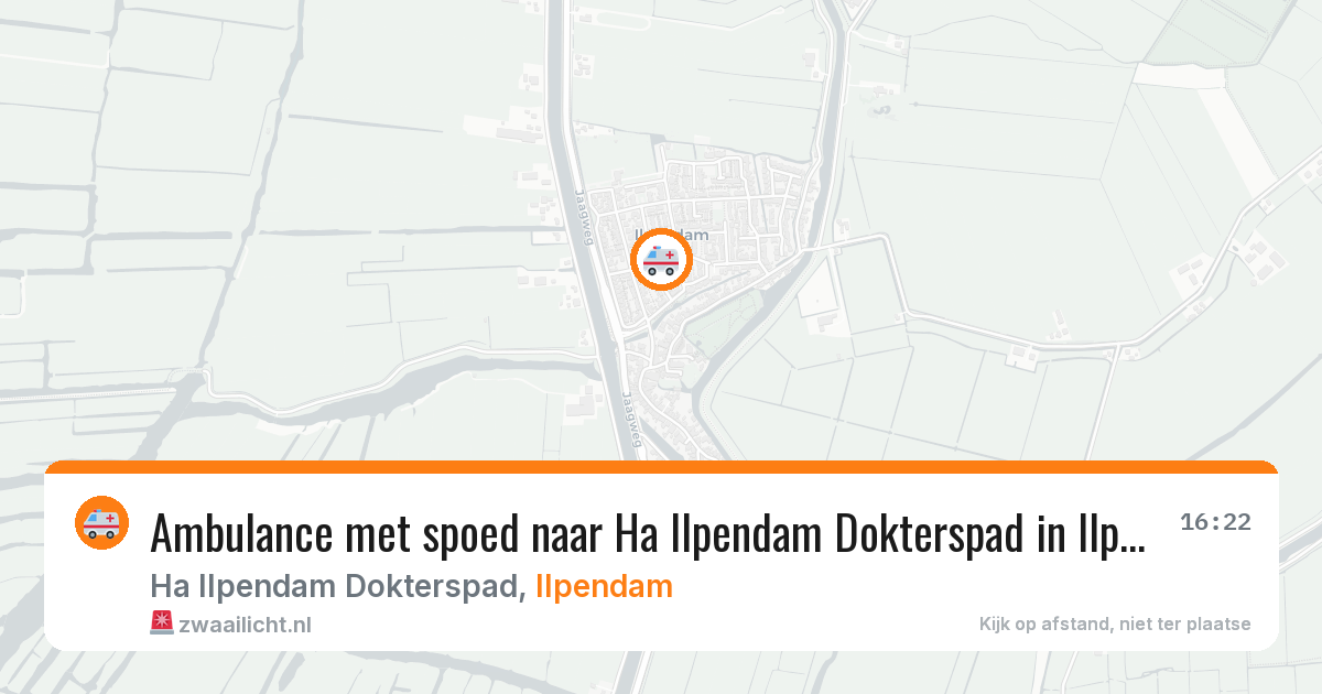 Ambulance met spoed naar Ha Ilpendam Dokterspad in Ilpendam — 9 feb 2026