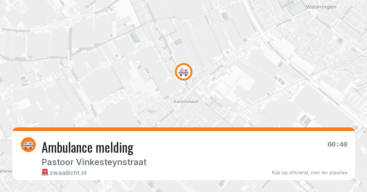 Ambulance melding — 8 aug 2026