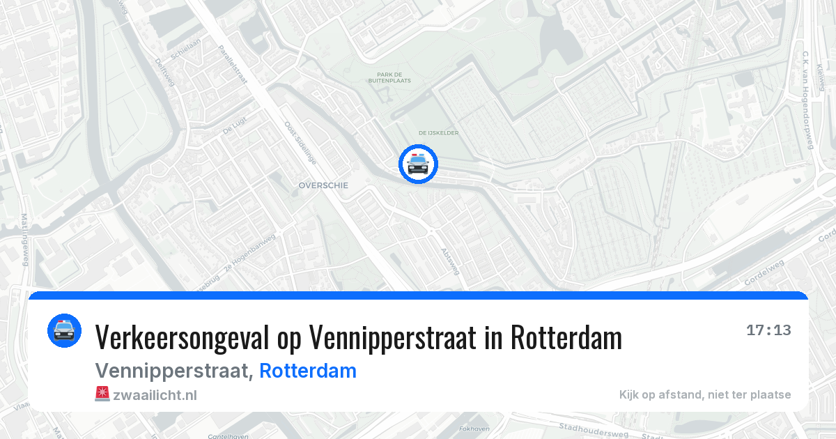 Verkeersongeval op Vennipperstraat in Rotterdam — 23 jun 2026