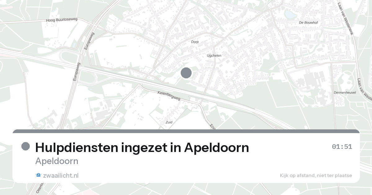 Hulpdiensten ingezet in Apeldoorn — 1 feb 2026 | 🚨 Zwaailicht.nl
