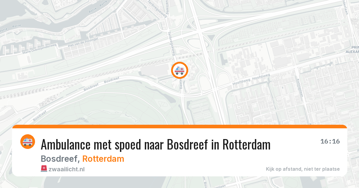 Ambulance met spoed naar Bosdreef in Rotterdam — 19 jul 2026