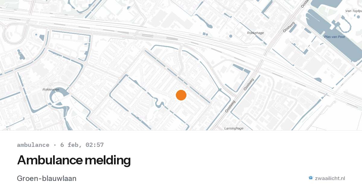 Ambulance melding — 6 feb 2026