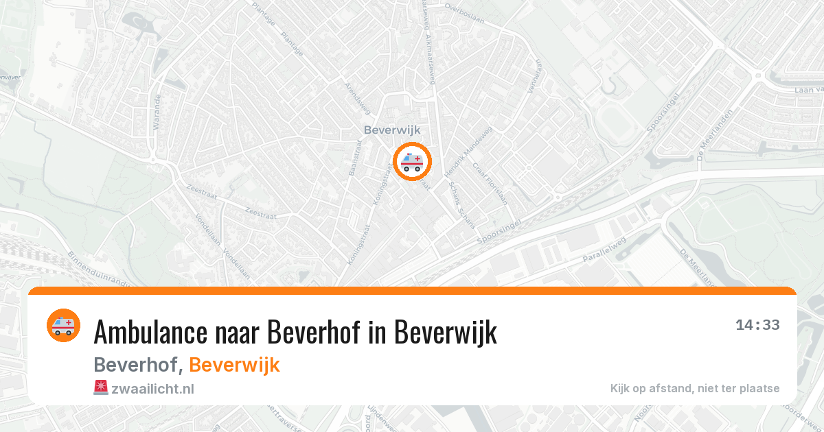 Ambulance naar Beverhof in Beverwijk — 21 mrt 2026