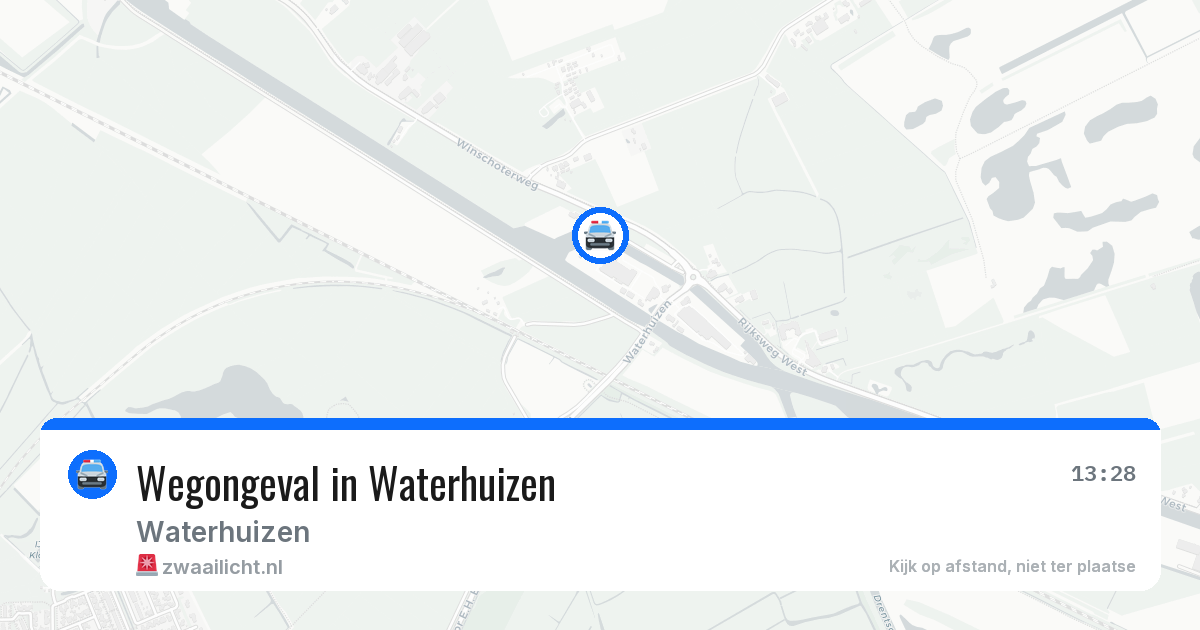 Wegongeval in Waterhuizen — 19 jan 2026