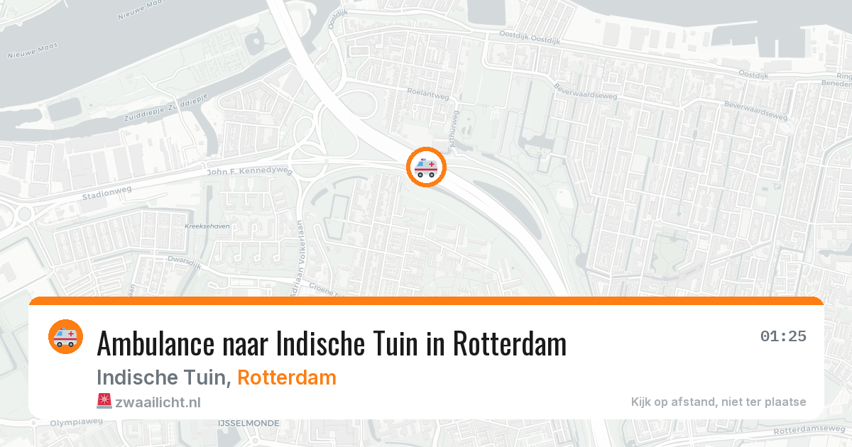 Ambulance naar Indische Tuin in Rotterdam — 29 jan 2026