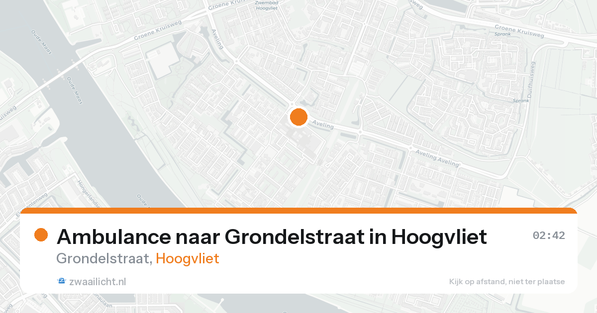 Ambulance naar Grondelstraat in Hoogvliet — 25 aug 2026