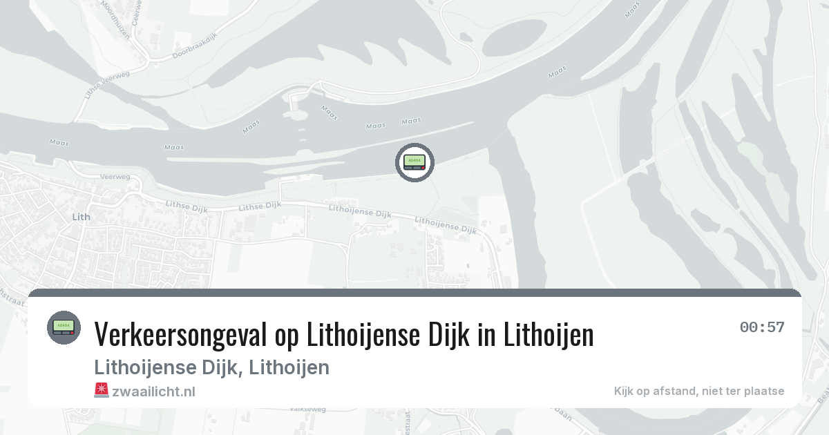 Verkeersongeval op Lithoijense Dijk in Lithoijen — 30 jan 2026