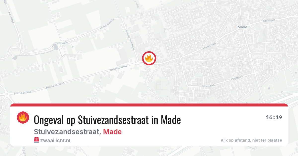 Ongeval op Stuivezandsestraat in Made — 27 jun 2026