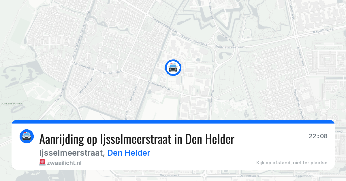 Aanrijding op Ijsselmeerstraat in Den Helder — 2 apr 2026