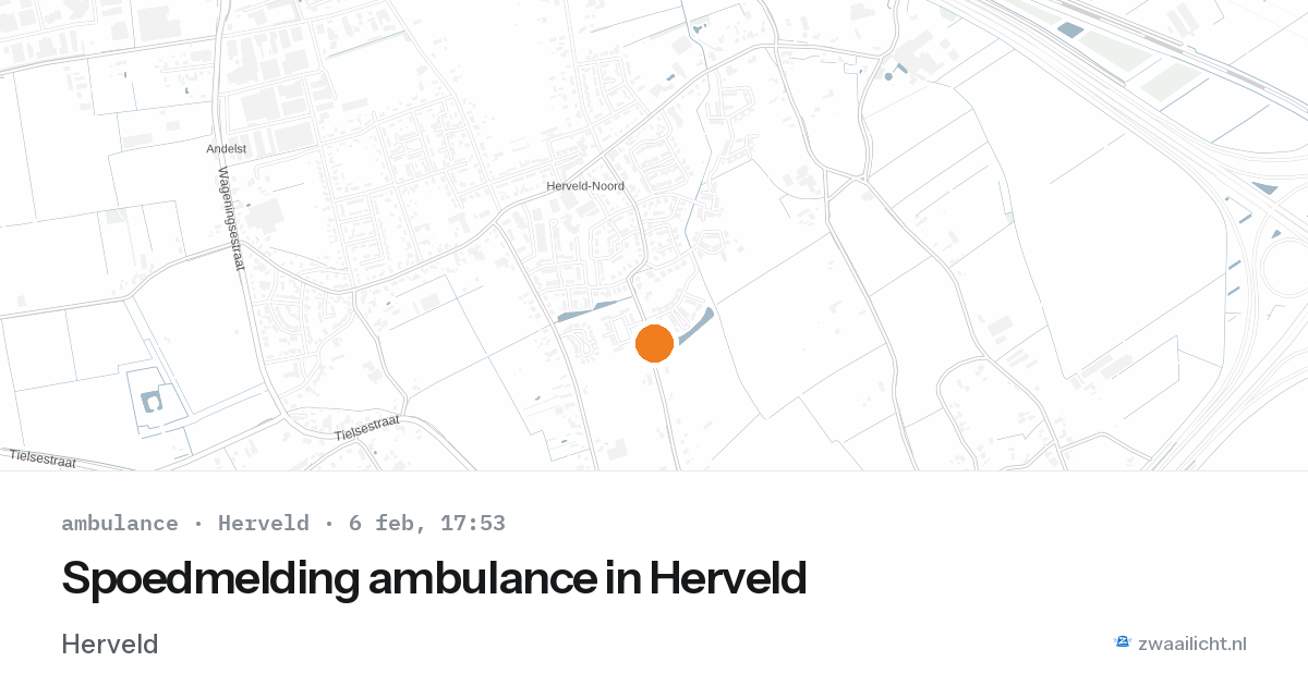 Spoedmelding ambulance in Herveld — 6 feb 2026