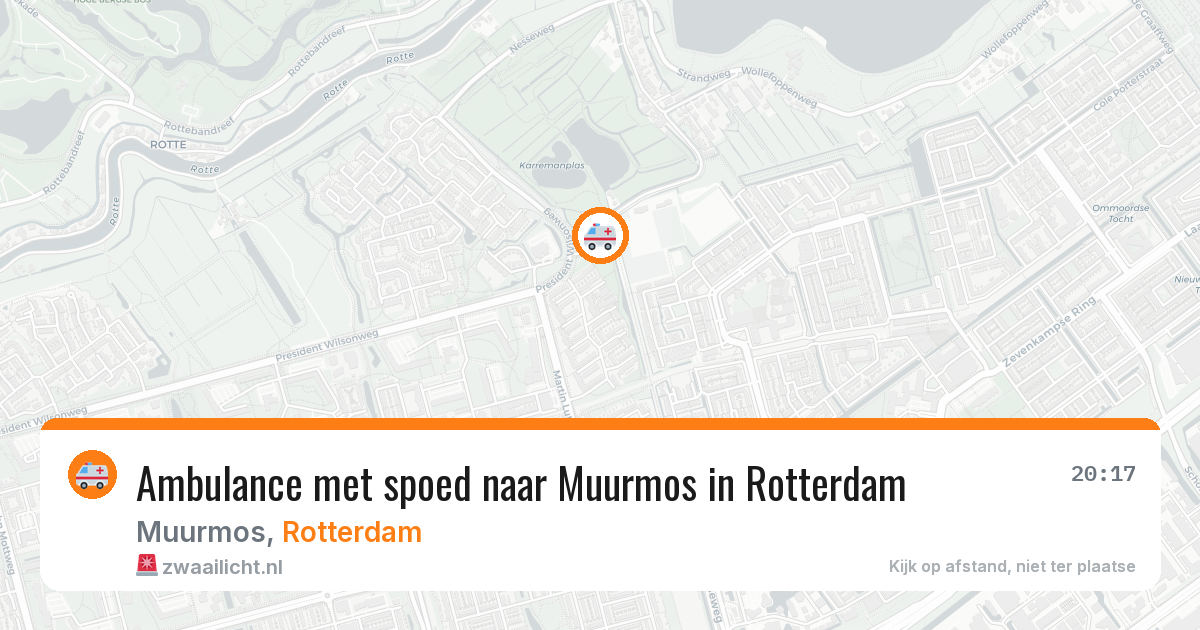 Ambulance met spoed naar Muurmos in Rotterdam — 30 jul 2026