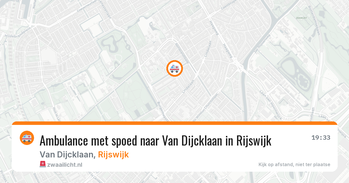 Ambulance met spoed naar Van Dijcklaan in Rijswijk — 3 apr 2026