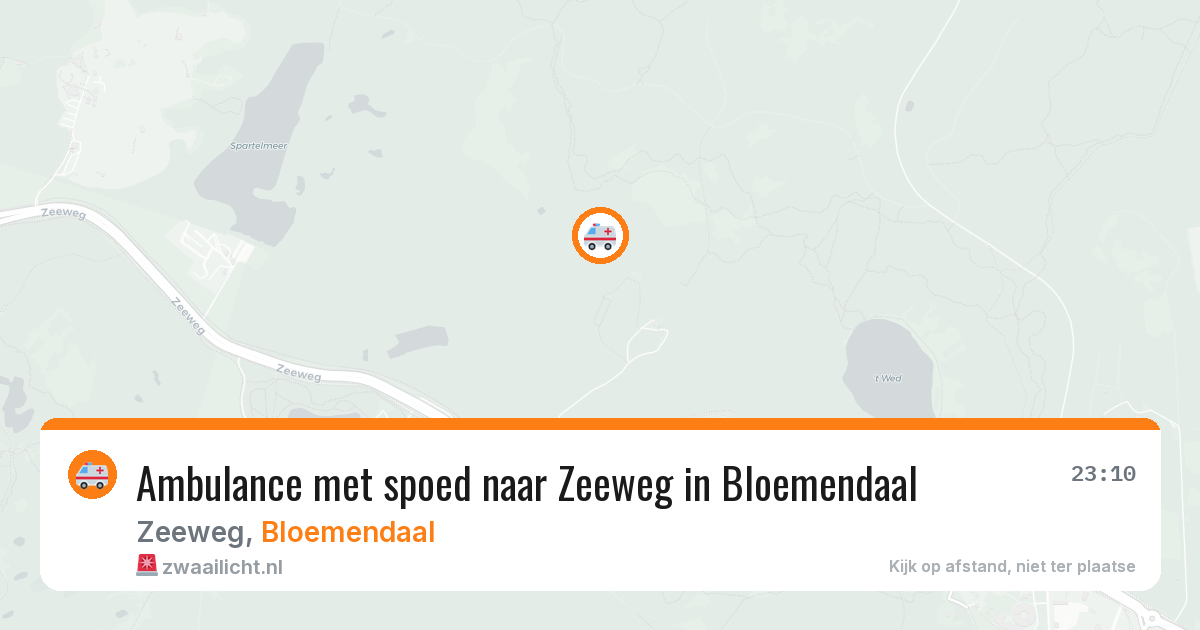 Ambulance met spoed naar Zeeweg in Bloemendaal — 12 jul 2026