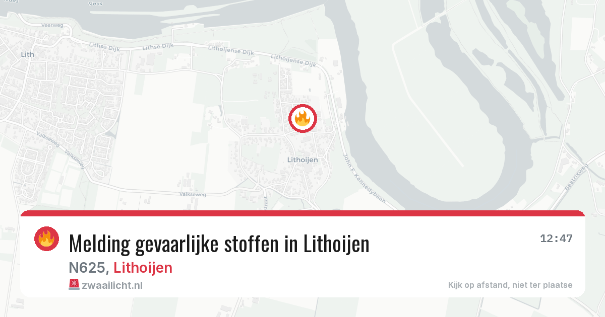 Melding gevaarlijke stoffen in Lithoijen — 2 mrt 2026