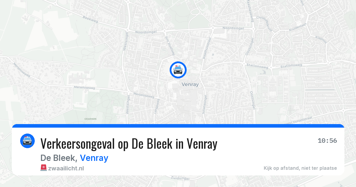 Verkeersongeval op De Bleek in Venray — 8 mei 2026