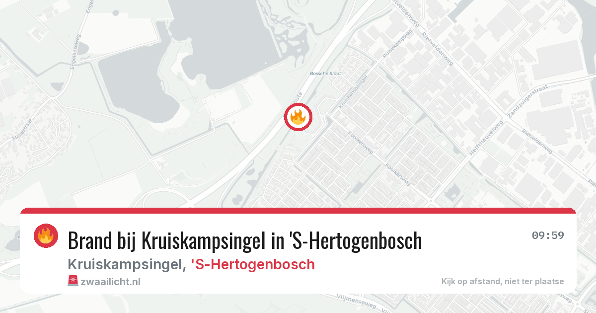 Brand bij Kruiskampsingel in 'S-Hertogenbosch — 28 jun 2026