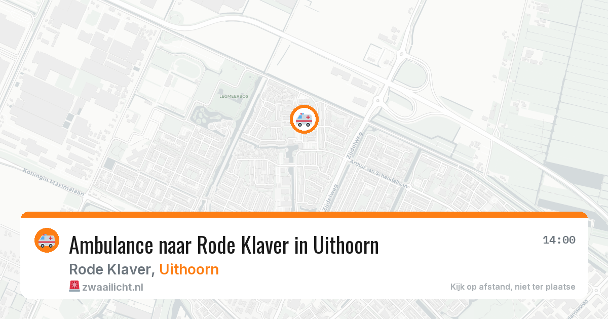 Ambulance naar Rode Klaver in Uithoorn — 12 apr 2026
