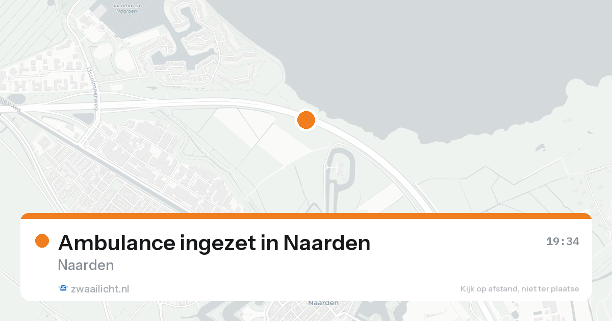 Ambulance ingezet in Naarden — 15 aug 2026