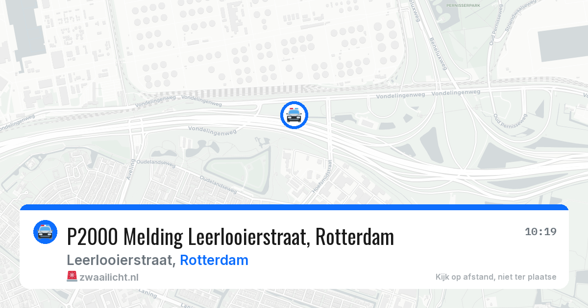P2000 Melding Leerlooierstraat, Rotterdam — 25 apr 2026