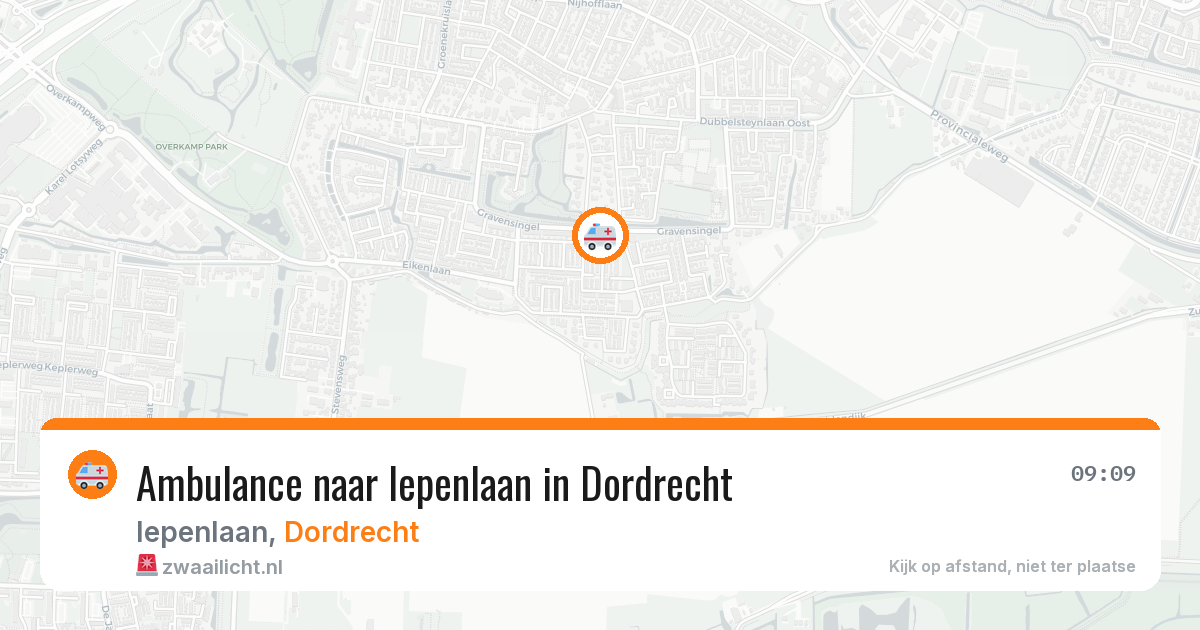 Ambulance naar Iepenlaan in Dordrecht — 30 jun 2026