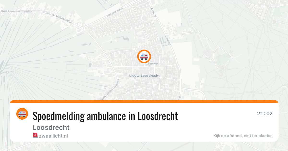 Spoedmelding ambulance in Loosdrecht — 16 apr 2026