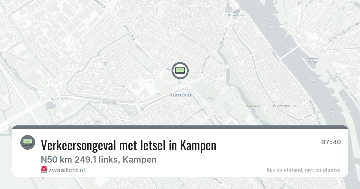 Verkeersongeval met letsel in Kampen — 19 mei 2026