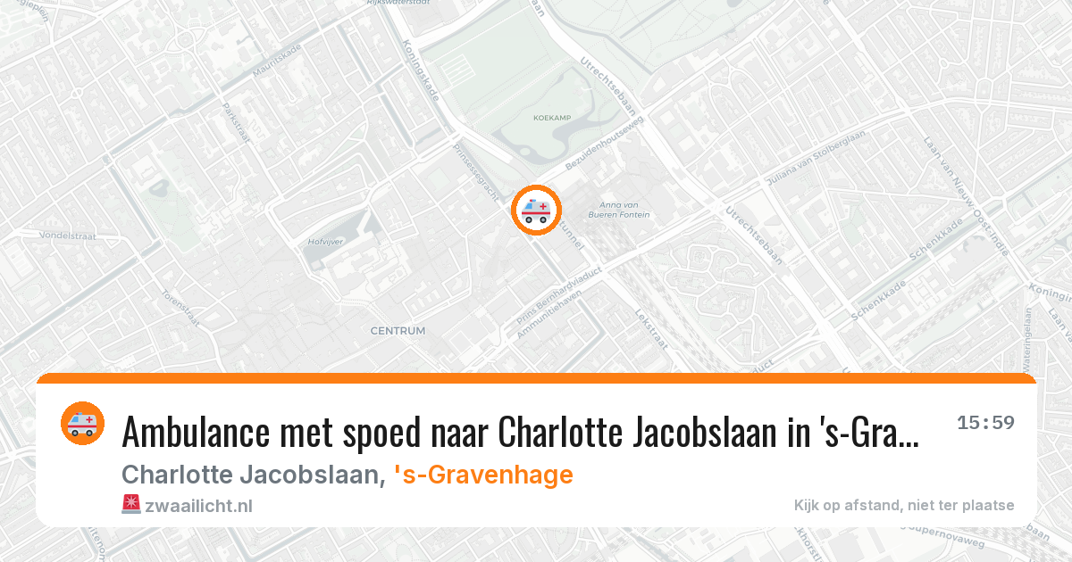 Ambulance met spoed naar Charlotte Jacobslaan in 's-Gravenhage — 25 jan 2026
