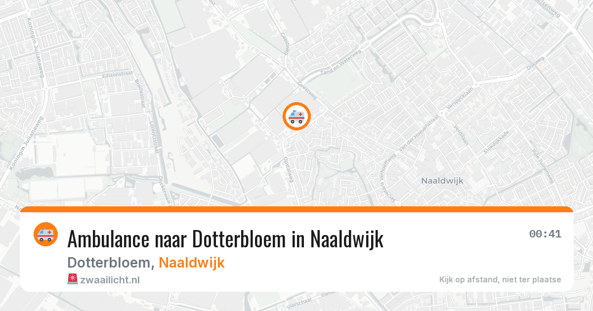 Ambulance naar Dotterbloem in Naaldwijk — 9 mei 2026