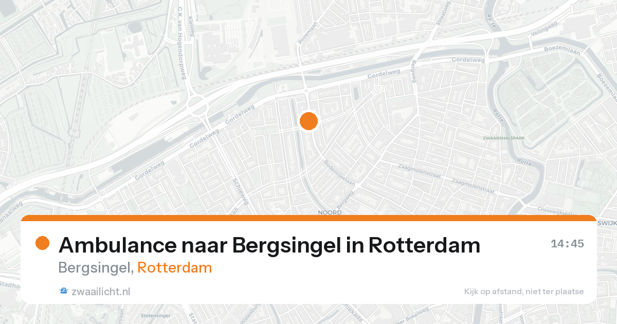Ambulance naar Bergsingel in Rotterdam — 30 jan 2026