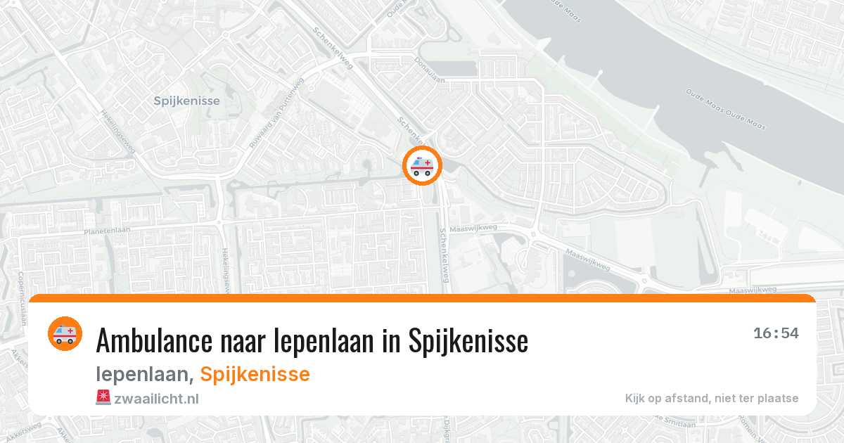 Ambulance naar Iepenlaan in Spijkenisse — 11 aug 2026