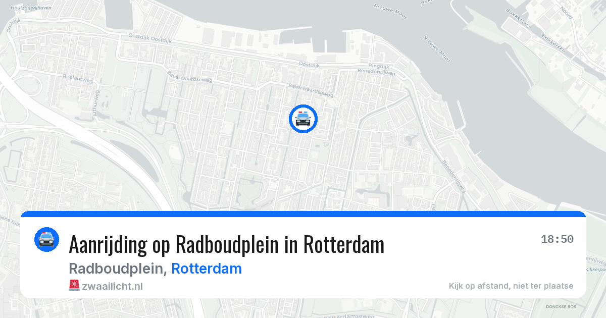 Aanrijding op Radboudplein in Rotterdam — 6 aug 2026