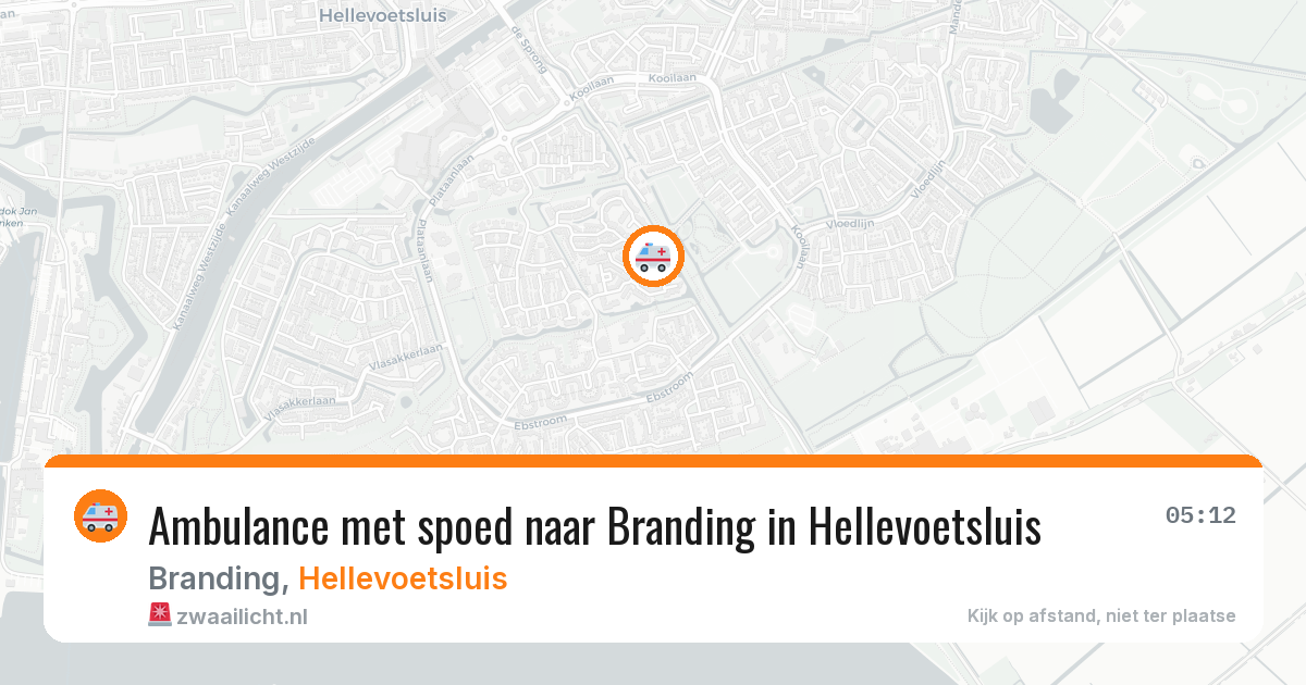 Ambulance met spoed naar Branding in Hellevoetsluis — 17 jun 2026