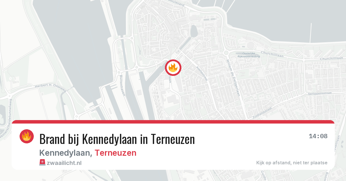 Brand bij Kennedylaan in Terneuzen — 14 apr 2026