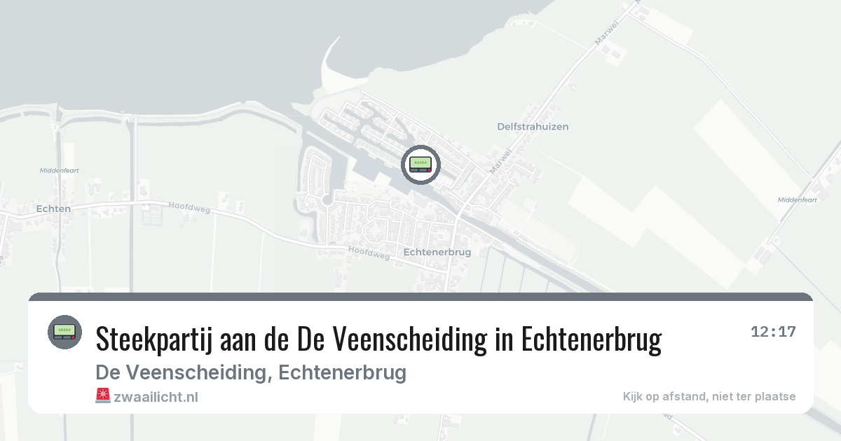 Steekpartij aan de De Veenscheiding in Echtenerbrug — 2 feb 2026