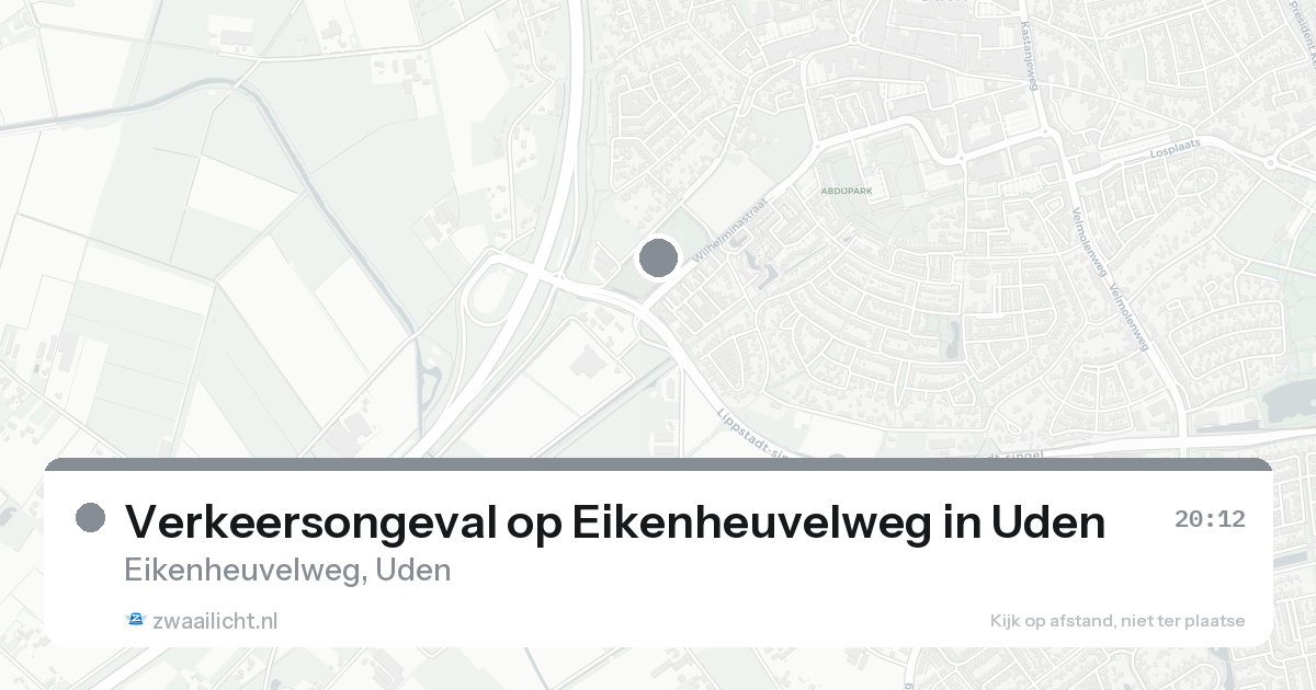 Verkeersongeval op Eikenheuvelweg in Uden — 31 jan 2026