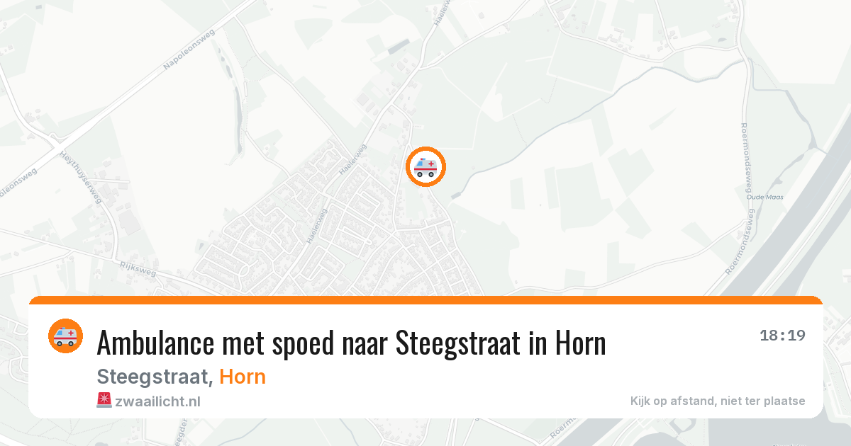 Ambulance met spoed naar Steegstraat in Horn — 7 aug 2026