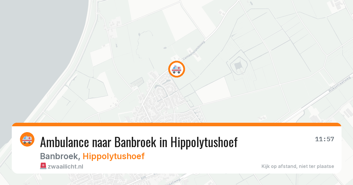 Ambulance naar Banbroek in Hippolytushoef — 30 jan 2026