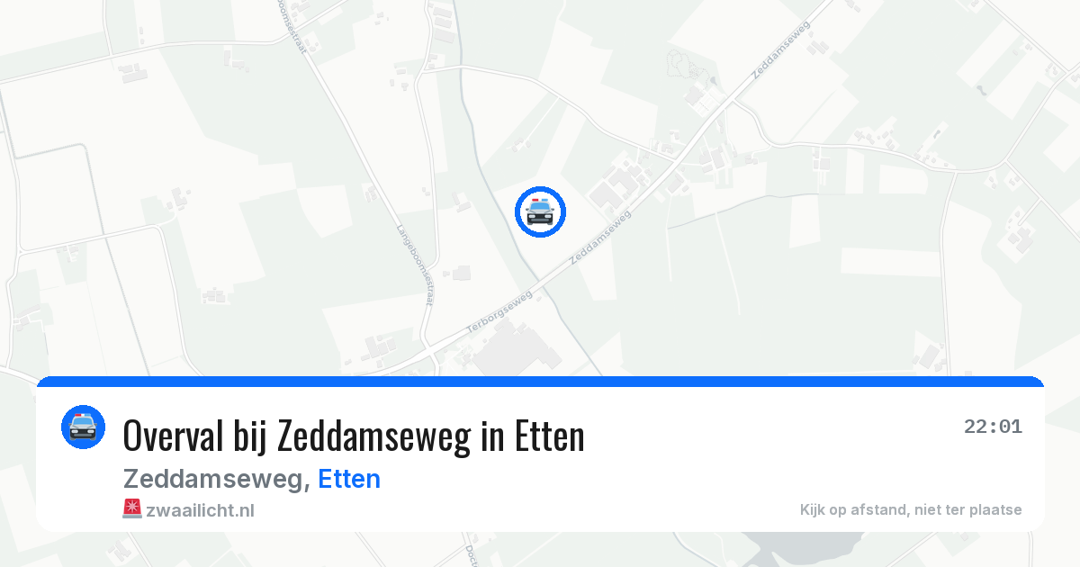 Overval bij Zeddamseweg in Etten — 23 jan 2026
