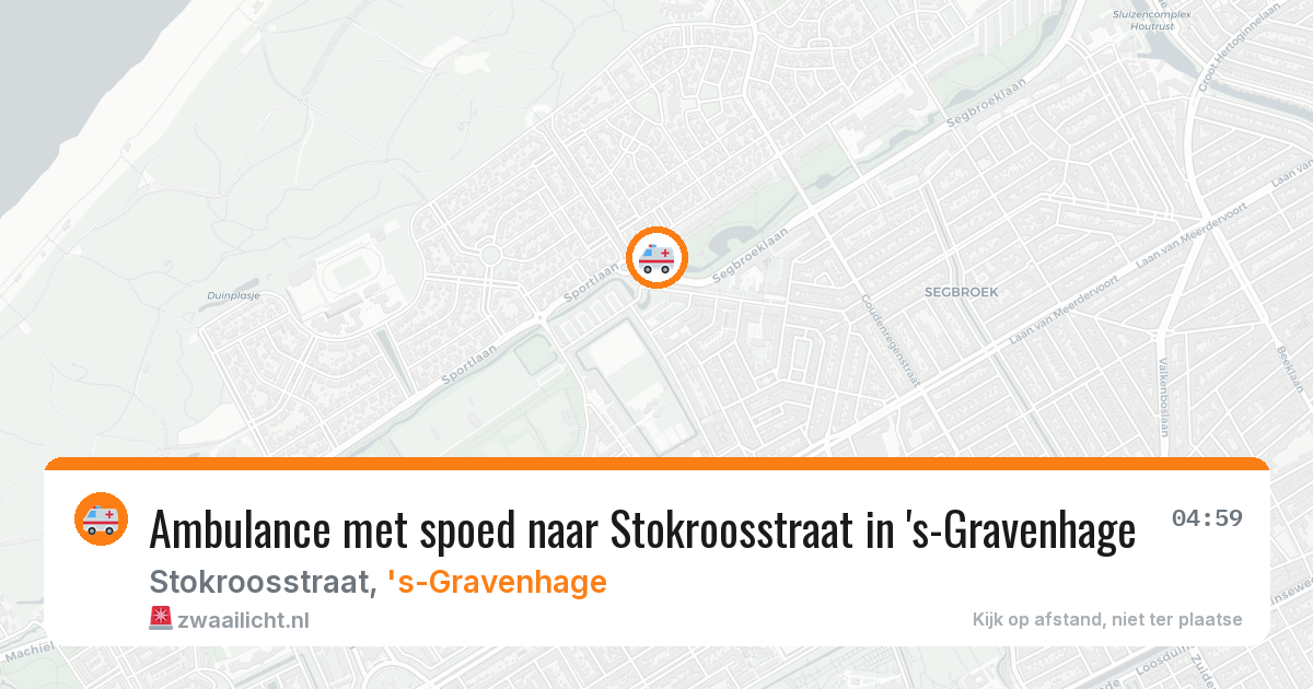 Ambulance met spoed naar Stokroosstraat in 's-Gravenhage — 12 jun 2026