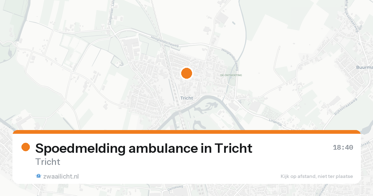 Spoedmelding ambulance in Tricht — 31 jan 2026