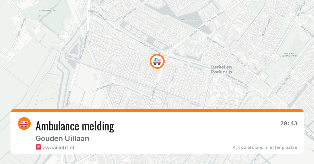Ambulance melding — 8 feb 2026